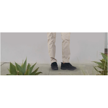 Black Bamboo Knit Grounding Sneaker