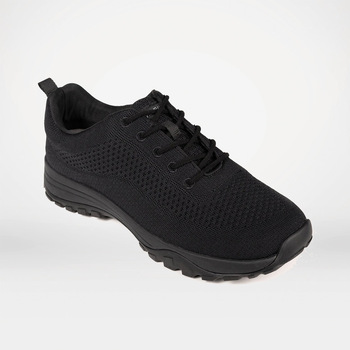 Black Bamboo Knit Grounding Sneaker