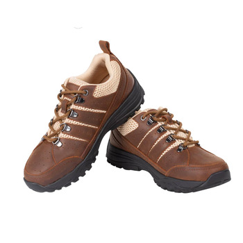Brown Leather Hiking Grounding Shoes