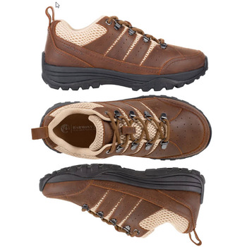 Brown Leather Hiking Grounding Shoes