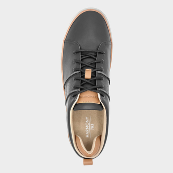 Black Leather Walker Grounding Shoes